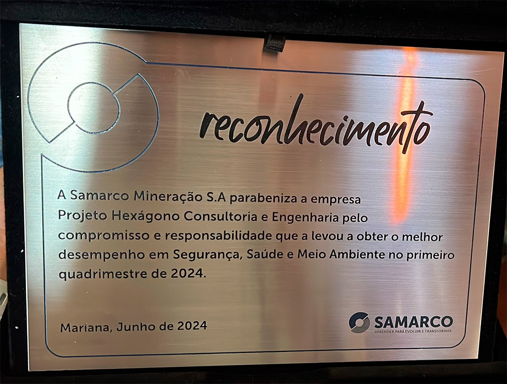 Samarco - destaque em SSMA no primeiro quadrimestre de 2024
